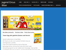 Tablet Screenshot of jugend-circus-biber.ch